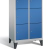 Metal locker with 8 compartments - wide model (Polar)